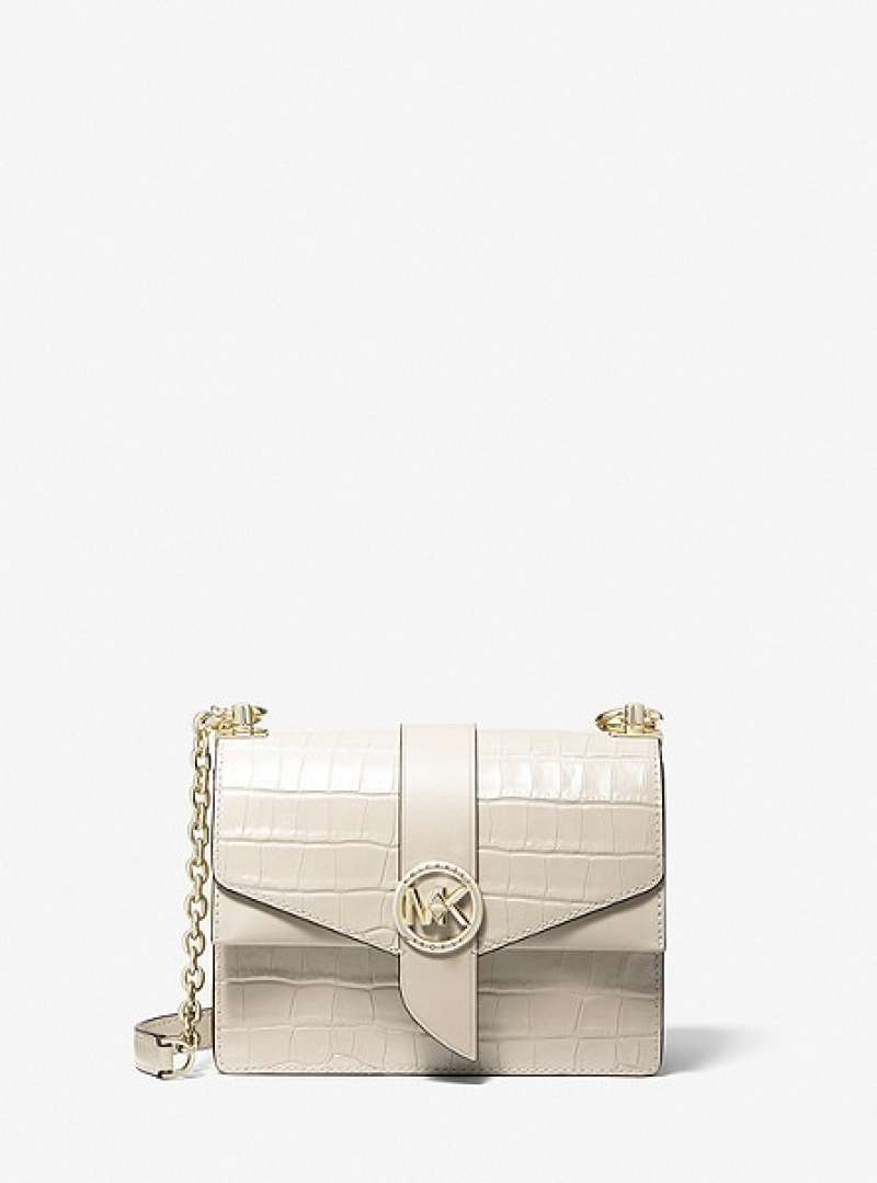 Jual MICHAEL KORS Greenwich Small Crocodile Embossed Leather 1 di