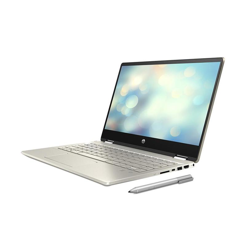 Jual Laptop HP Pavilion x360 14-DH0038TX - Gold [i5-8265U