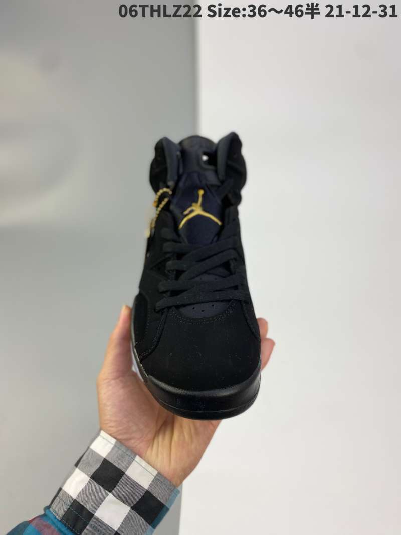 Jual Nike air jordan 6 Retro Black Gold aj6 front page shaped packaging