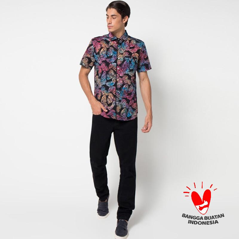 Jual Arthesian Rainbow Butterfly Kemeja Batik Pria FREE Jual Arthesian Rainbow Butterfly Kemeja Batik Pria FREE