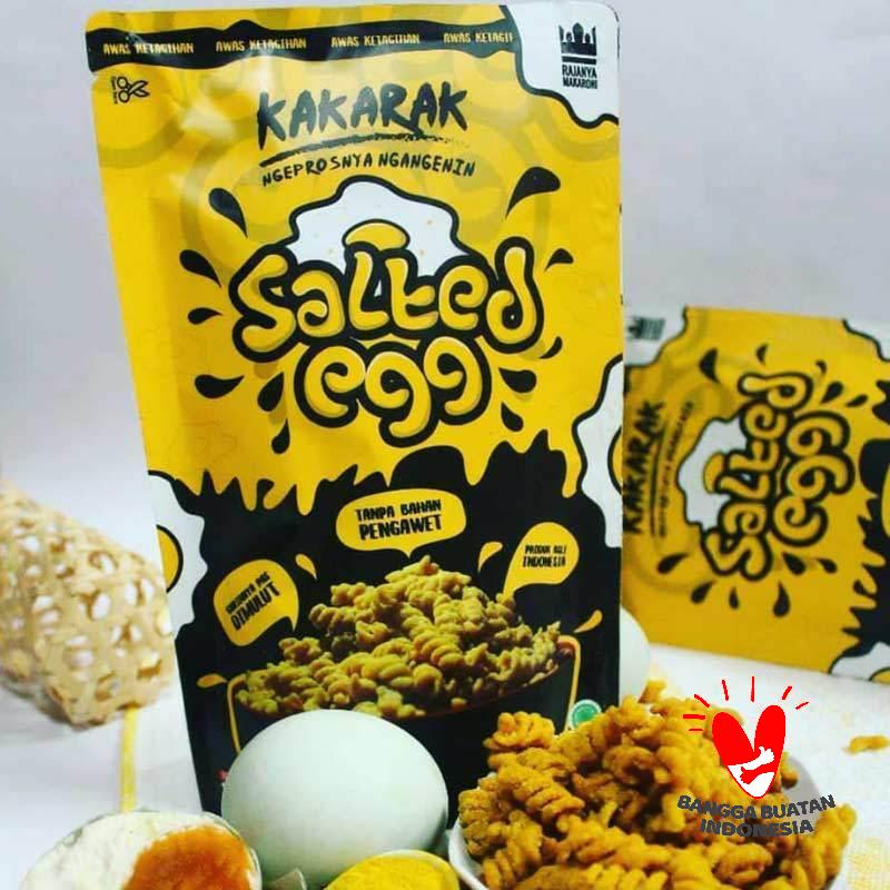 Jual Kakarak Fussili Salted Egg Makaroni Spiral [100 g] di Seller ...