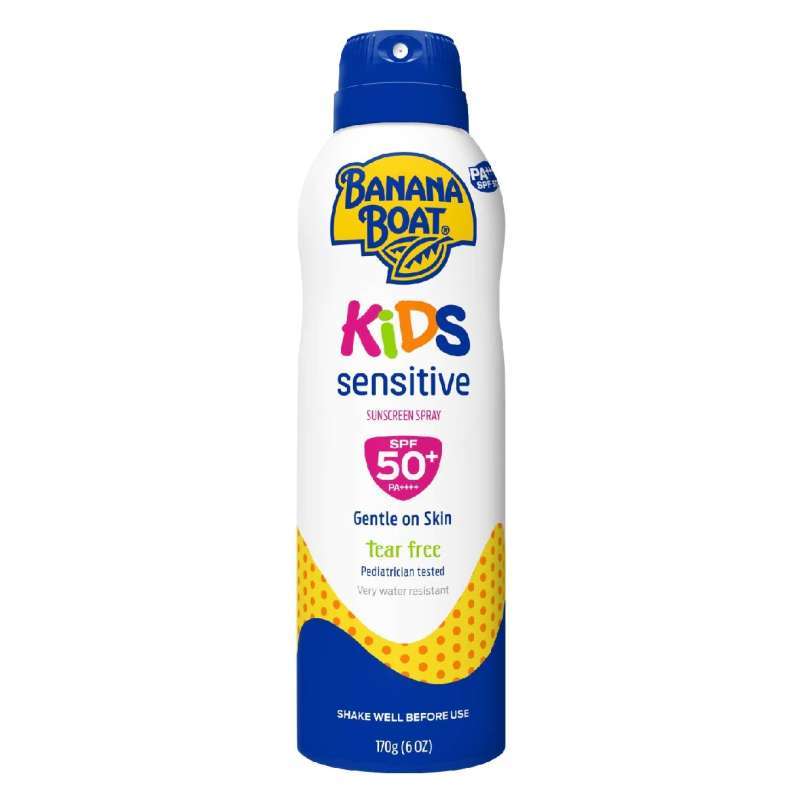 Jual Banana Boat Simply Protect Kids Sensitive Sunscreen Lotion Spray SPF50+ 170g di Seller
