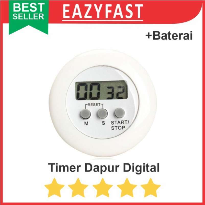 Jual Timer Digital Alarm Jam Masak Dapur Capit Countdown Menit