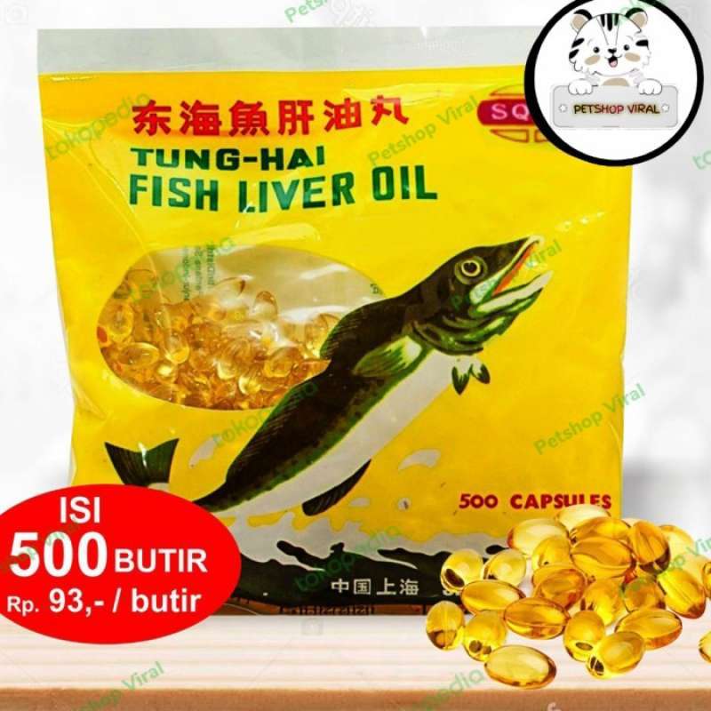 Jual TUNGHAI FISH LIVER OIL 500'S/TUNG HAI MINYAK IKAN VITAMIN FISH
