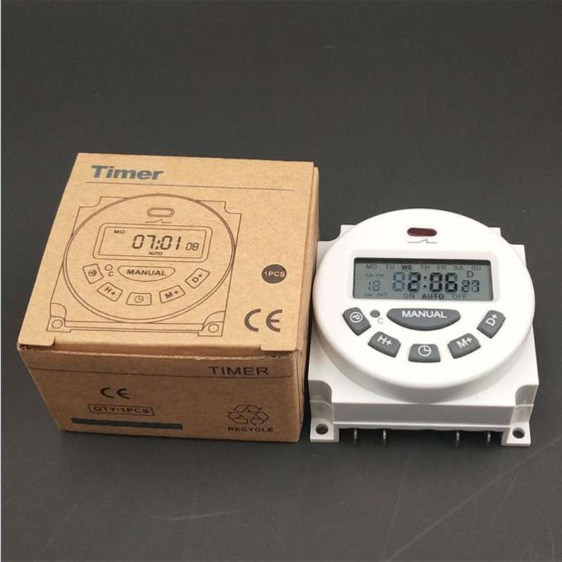 Jual Lcd Power Digital Time Switch Weekly Programmable Timer 12v Power ...