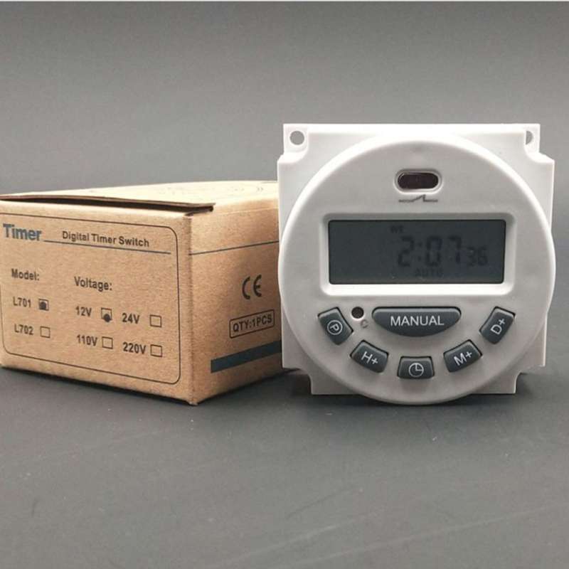 Jual Lcd Power Digital Time Switch Weekly Programmable Timer 12v Power ...