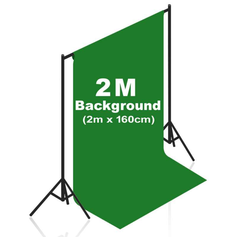 Jual 2 Meter (2m x 160cm) Background Backdrop Green Screen 75 Gsm / 80