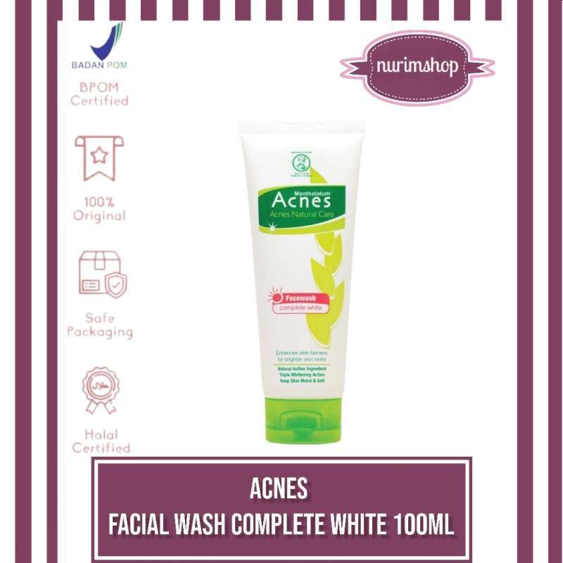 Jual Acnes Complete White Face Wash [100 g] di Seller NURIM SHOP