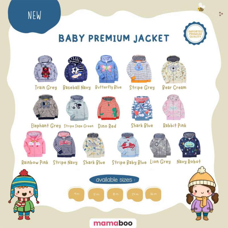 Jual Premium Carters Baby Jacket Stripe Baby Blue 12 M Di Seller