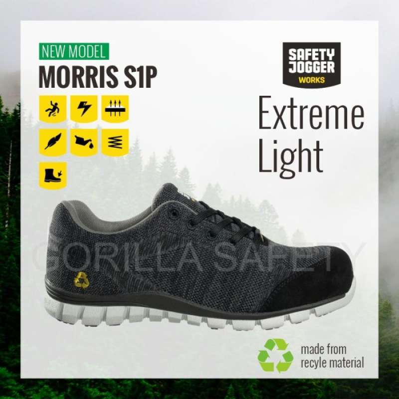 Jual Sepatu Safety Jogger Morris S1p Model Terbaru 2o21 Ringan Di