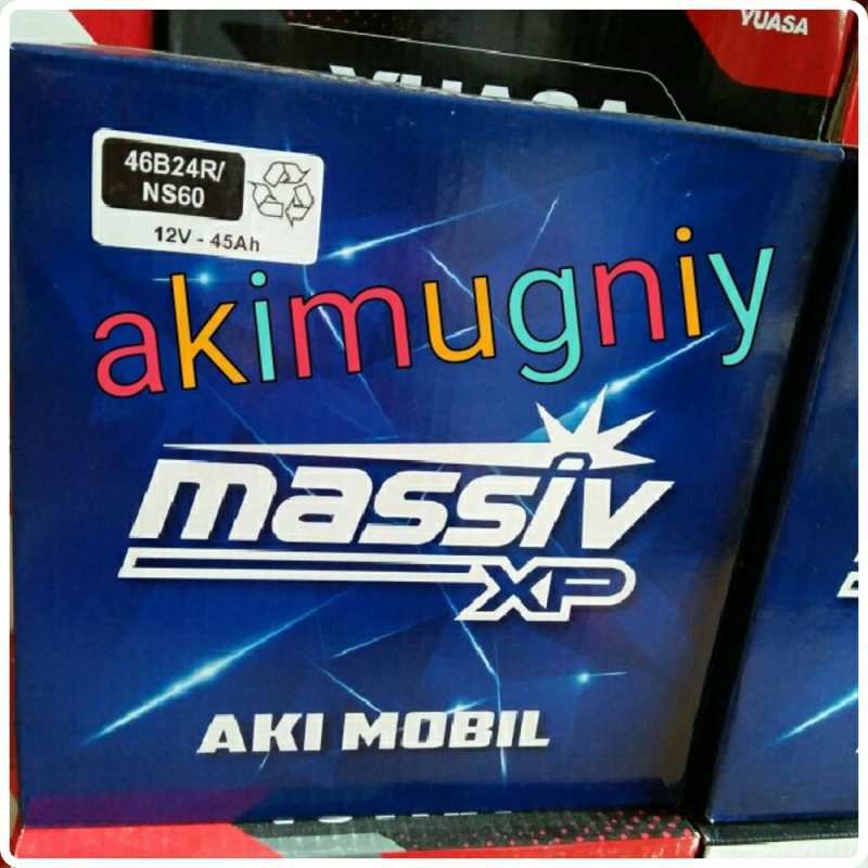 Jual Aki Ns60 Basah 46B24R 12V 45Ah Massiv Xp Avanza Xenia Terios Rush