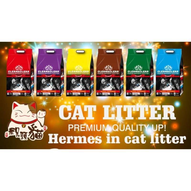 Jual Clean & Clear Cat Litter 5Ltr Pasir Gumpal Kucing Premium Lavender 5 Liter Multicolor