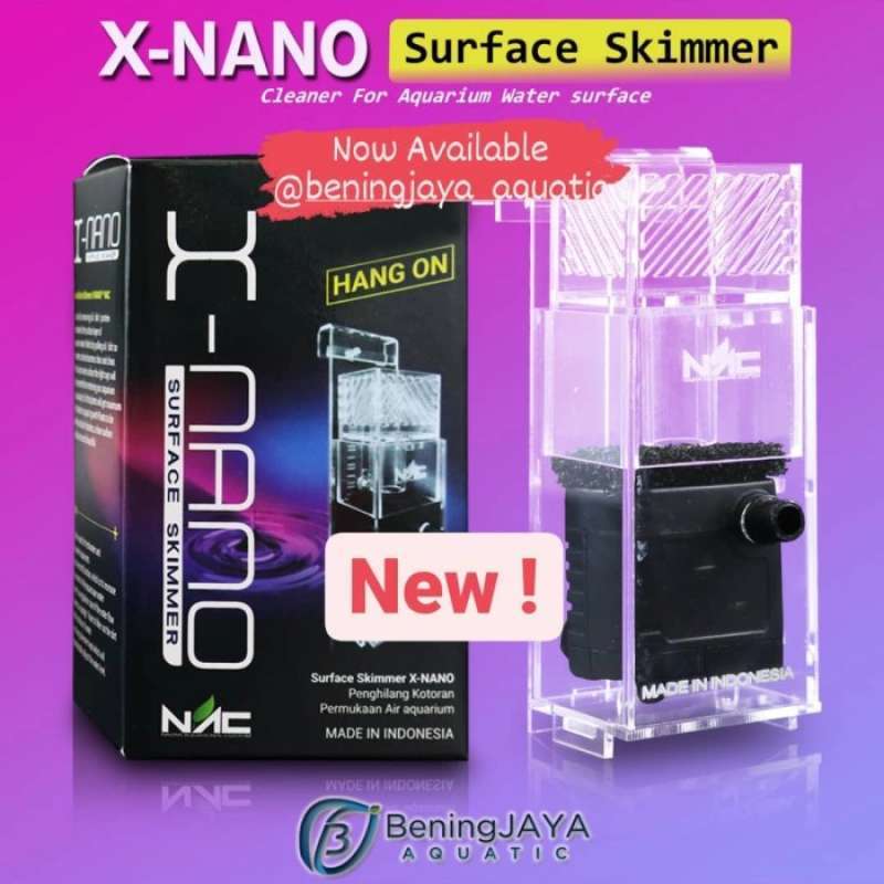 Jual Surface Skimmer XNANO Penghilang Kotoran Permukaan Air aquarium