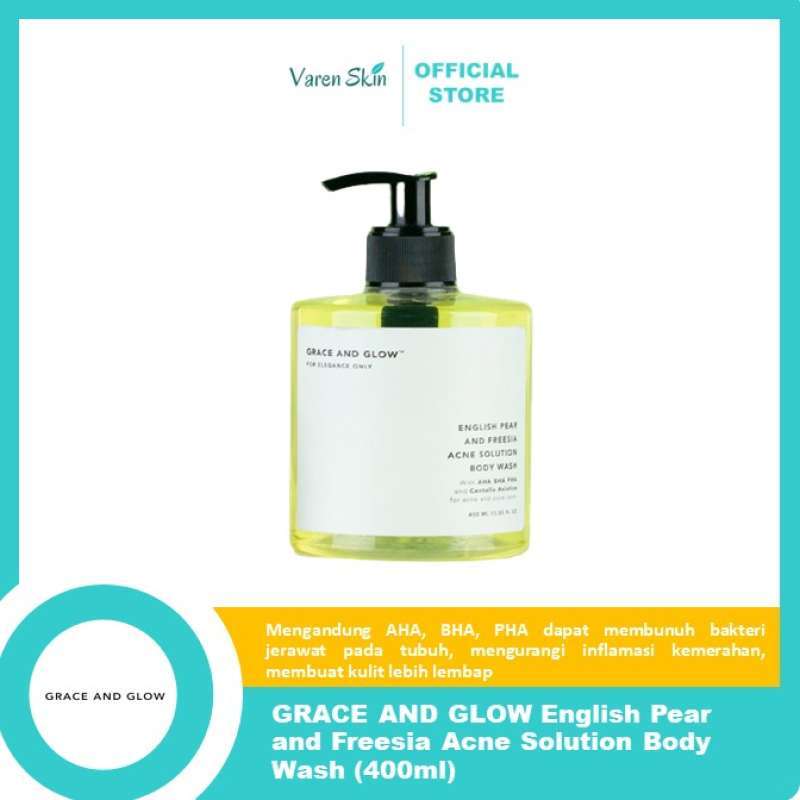 Jual Grace and Glow Body Wash English Pear & Freesia Anti Acne (400ml