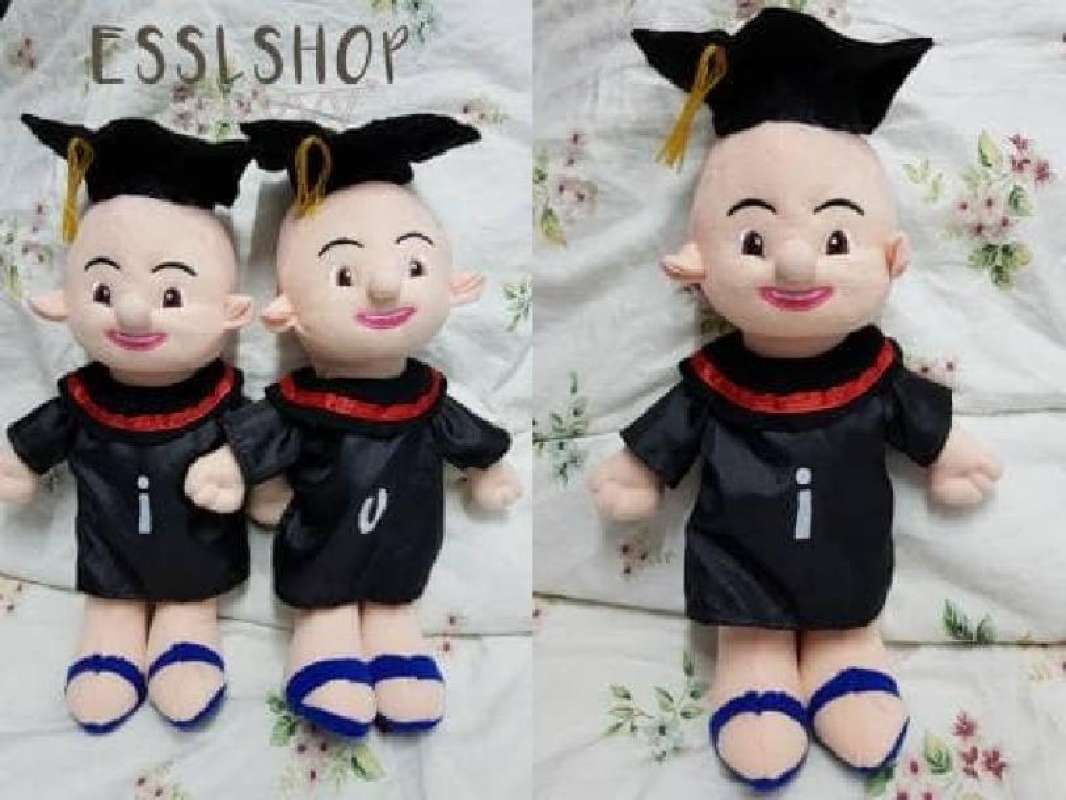 Jual Boneka Wisuda Upin/ Ipin/ Hadiah Wisuda/ Boneka Graduation Upin