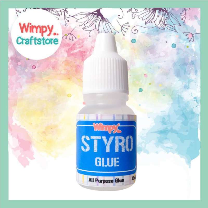 Jual Wimpy Styro Glue Lem Styrofoam kertas Super Glue Power Glue Lem
