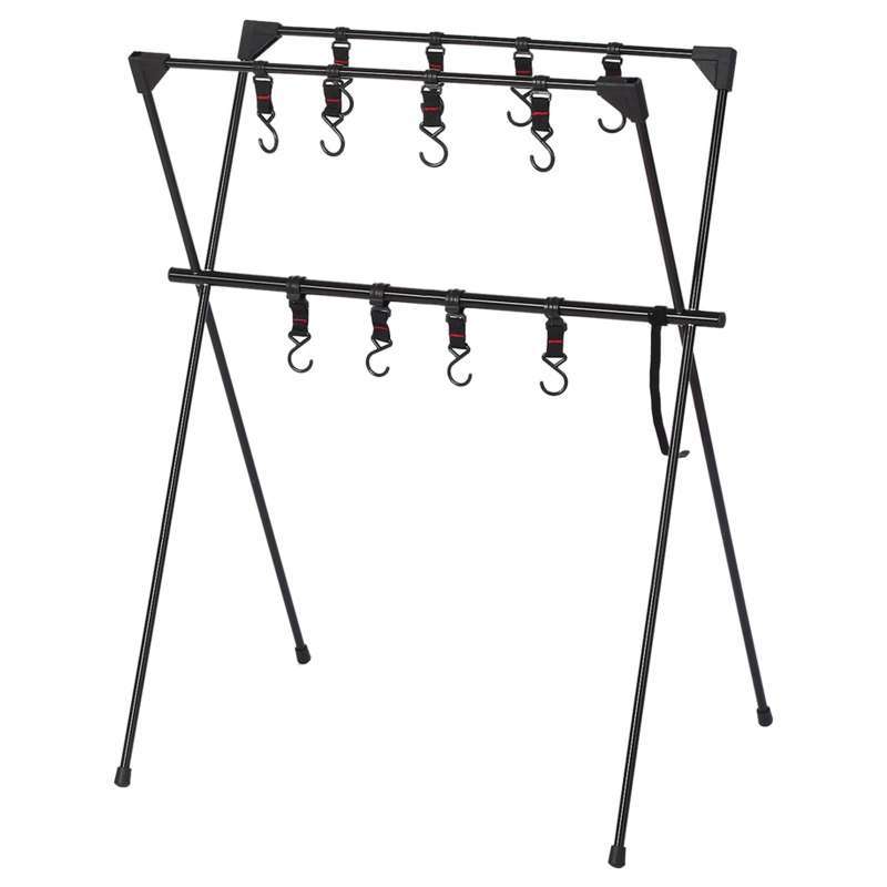 Jual Outdoor Hanging Rack Folding Camping Tripod with 12 Hooks for Backpacking di Seller BAOSITY