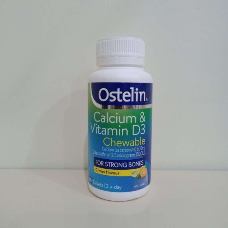 Jual Ostelin Calcium & Vitamin D3 Chewable For Strong Bones 60 Tablets