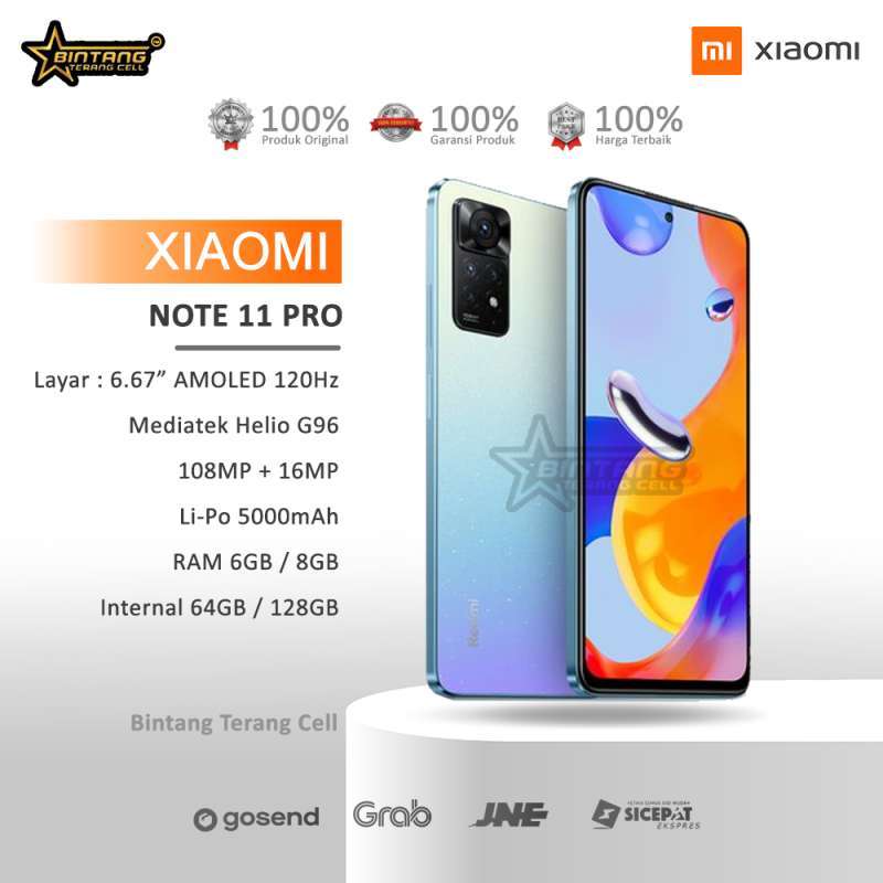 Jual Xiaomi Redmi Note 11 Pro 8/128GB Garansi Resmi di Seller Bintang ...