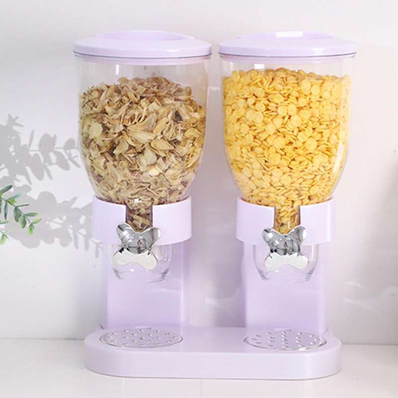 Jual Cereal Dispenser Grains Rice Candy Bucket Tight Kitchen Countertop