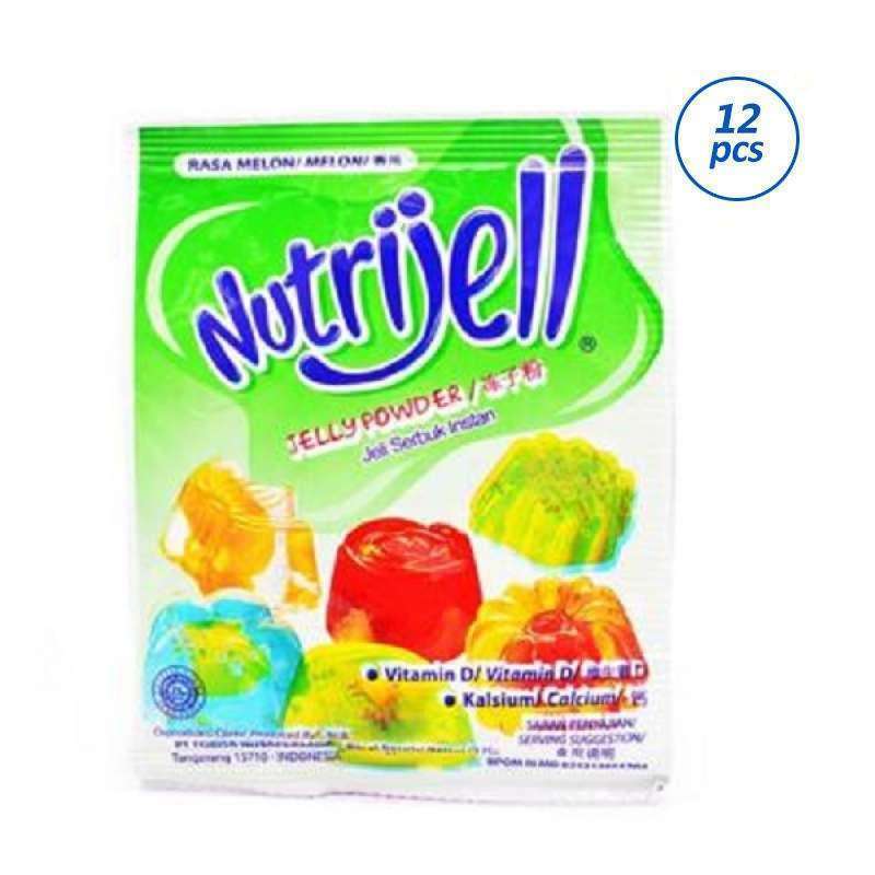 Promo Nutrijell Rasa Melon Serbuk Jelly [12 Sachet/ 10 G] Diskon 17% Di ...