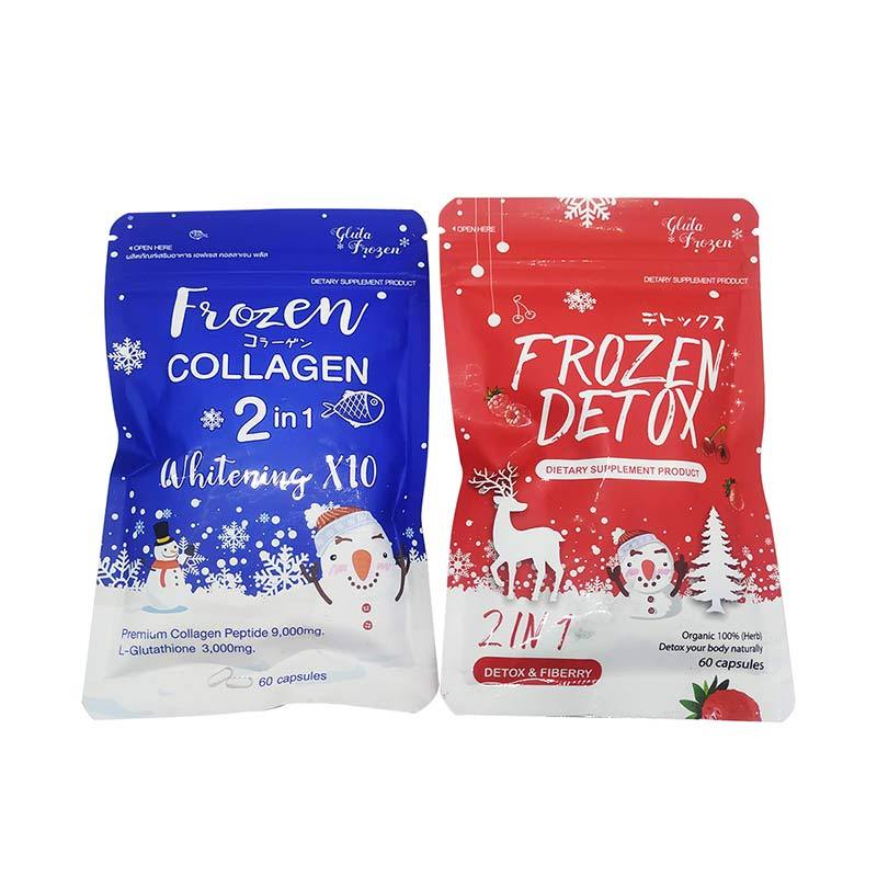 Jual FROZEN COLLAGEN Combo Set Whitening X10 [60 Kapsul ...