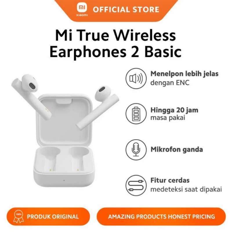 Jual Xiaomi Mi Basic 2 True Wireless Earphones 2 Basic di Seller ...