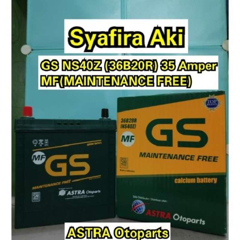 Jual Aki Mobil Suzuki Carry Series GS MF ASTRA NS40Z 12V / 35Ah Aki