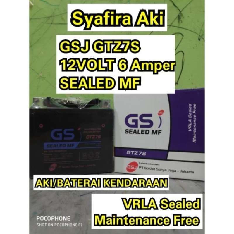 Jual Aki Motor Honda ADV 150 Adventure 150 GTZ7S Accu Kering MF di