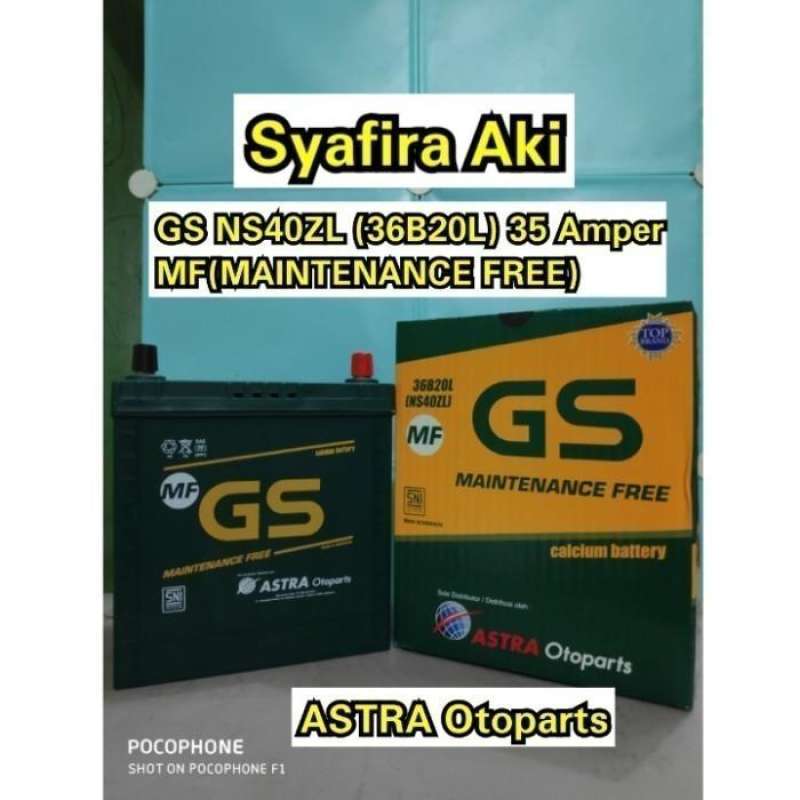 Jual Aki Mobil Suzuki Ignis GS Astra MF NS40ZL aki kering di Seller