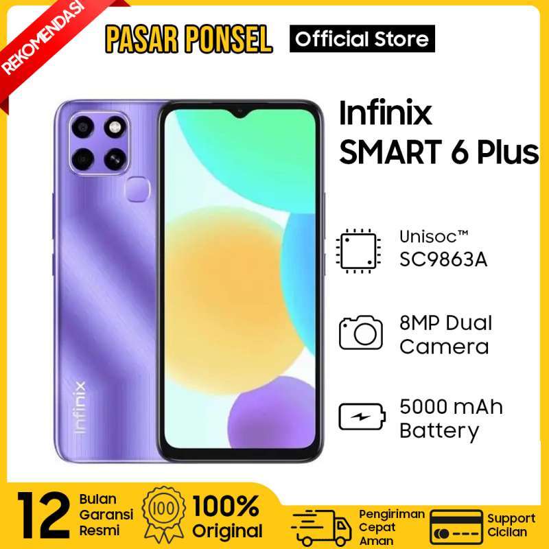 Jual Infinix Smart 6 Plus [X6511E] Smartphone ( Ram 2GB / Rom 32GB ...