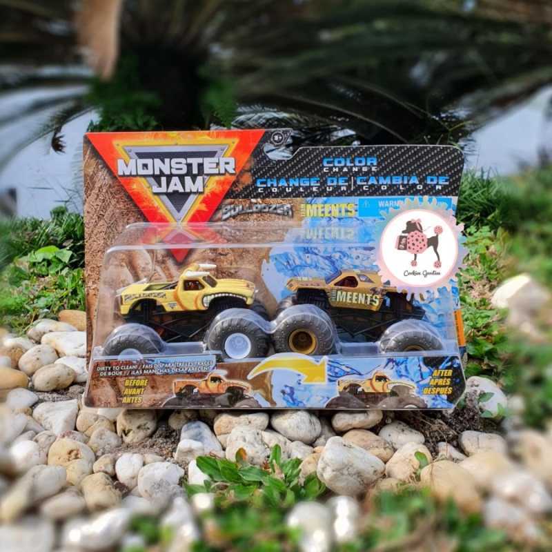 Jual Monster Jam Color Change Bulldozer and Tea Meents di Seller