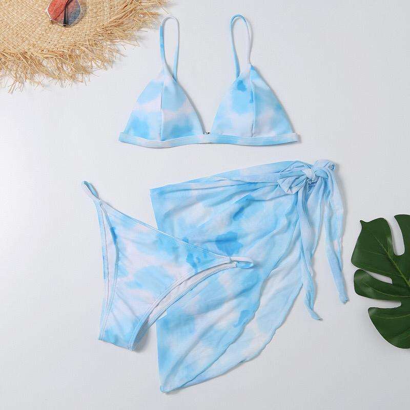 Promo Casuallday Jamesia in Blue 3 set Bikini baju renang wanita