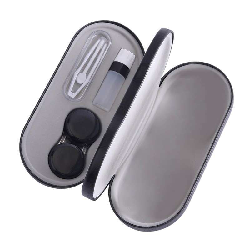 Promo Dual Eyeglass Case Contact Lens Box Glasses Container Hard Case ...