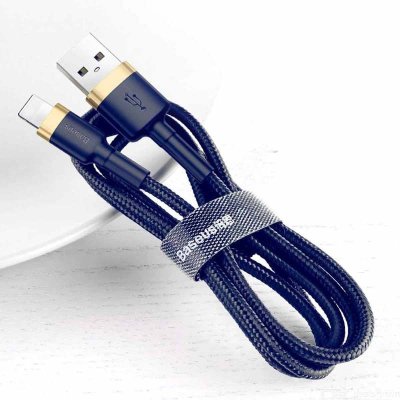 Jual IIT Baseus 2.4A Cafule USB Data Cable For Apple IPhones With Gold