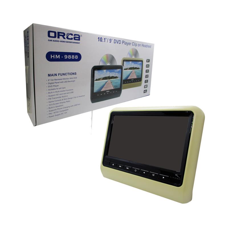 Jual ORCA HM9888 DVD Games Clipon Headrest Clip On Monitor [9 Inch] di