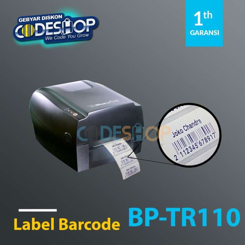 Jual PRINTER LABEL BARCODE THERMAL BLUEPRINT BPTR11 BP TR110 di Seller
