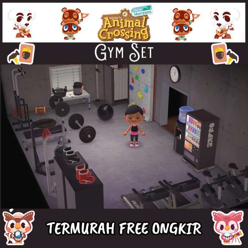 Jual Gym Fitness Set Animal Crossing New Horizon Acnh Item Items Furniture Nmt Bells Diy Di