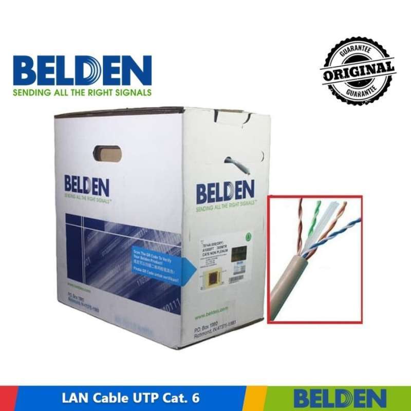 Jual Kabel Belden Eceran CABLE UTP CAT5E CAT6 Meteran RJ45 Cat5 di
