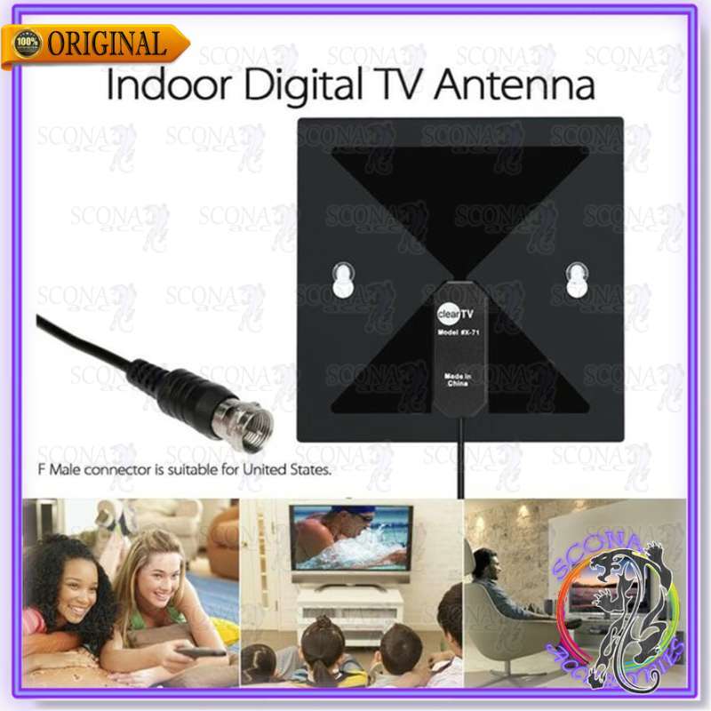 Promo Clear Tv X 71 HDTV Digital Indoor Antena Dalam Model Kotak X71