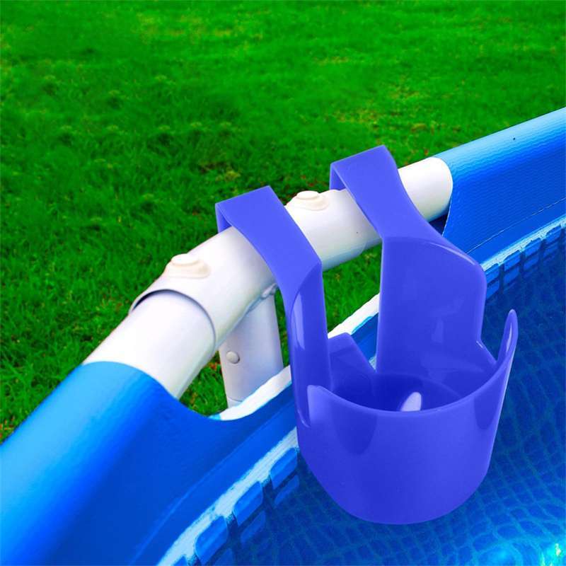 Jual Poolside Cup Holder For Above Ground Pool Blue Portable For