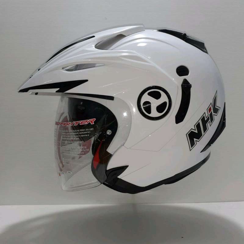 Jual Helm NHK AVIATOR SOLID DOUBLE VISOR Original NHK SNI XL Putih di Seller UL UL Batuampar