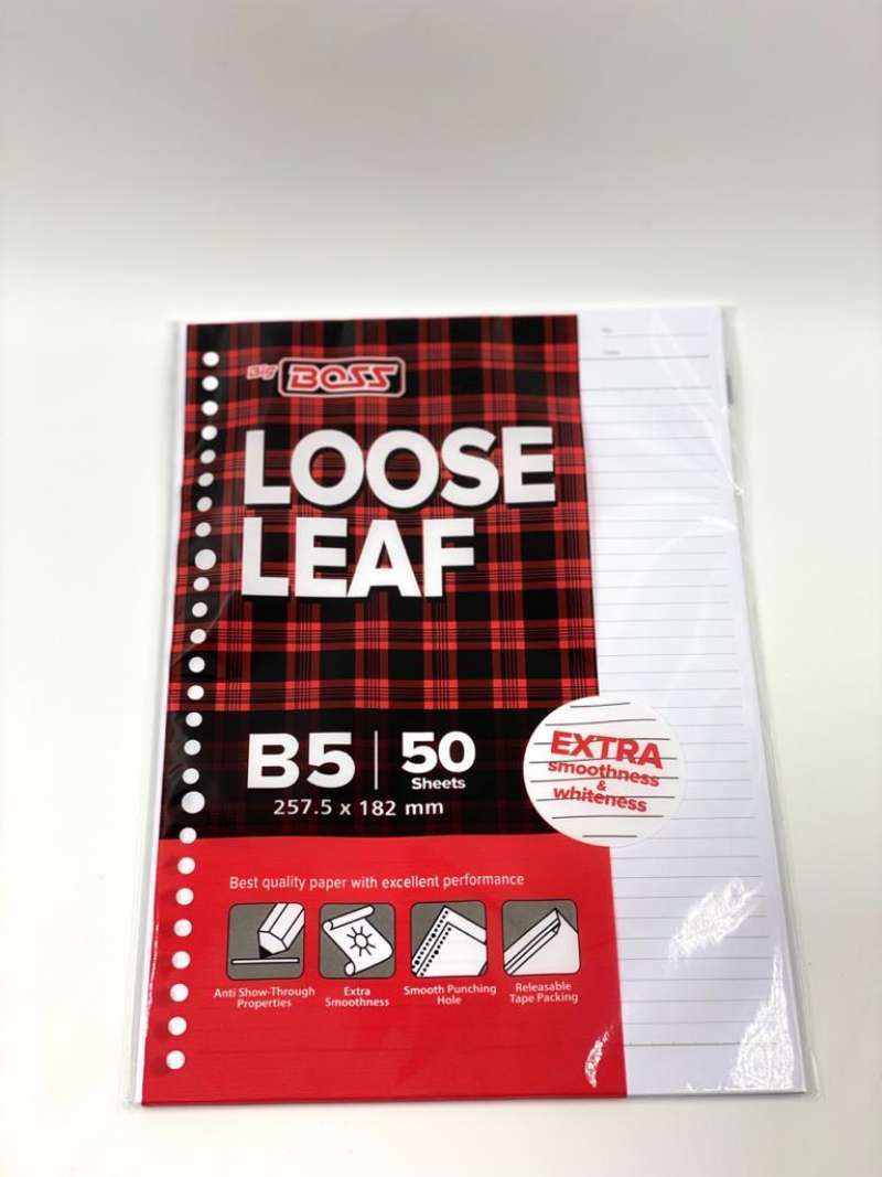 Jual Loose Leaf / Isi Kertas File / Binder Big Boss B5 50 Lembar di ...