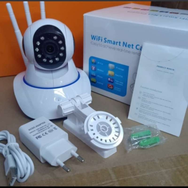 Jual IP Camera CCTV Wifi | IP CAM WIRELESS 3 Antenna V380 PRO FREE ...