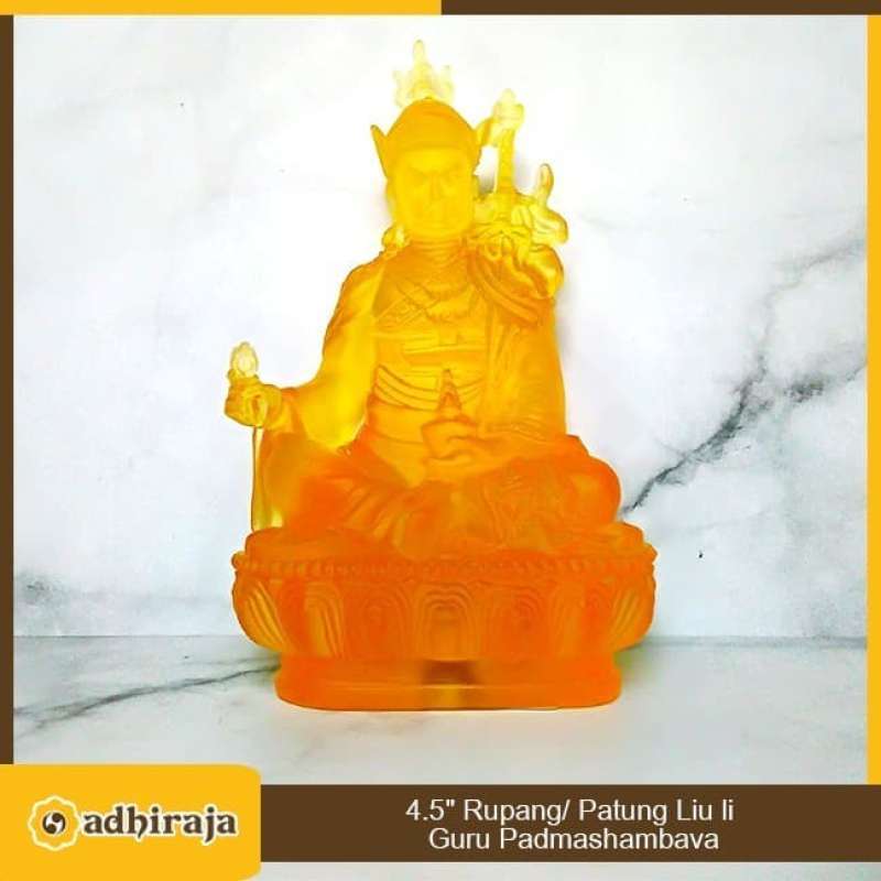 Jual Rupang Patung Guru Rinpoche Padmasambhava Kristal Kaca (liuli) 4.5 ...