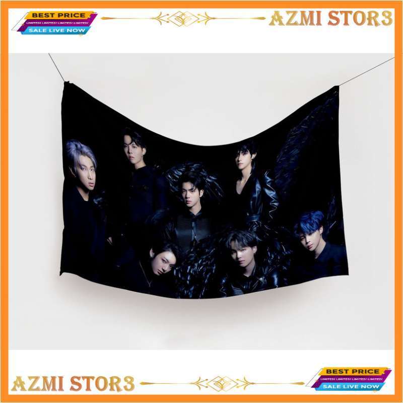 Jual Bendera Kpop All Member Poster Kain Tapestry Wall Decor Aesthetic