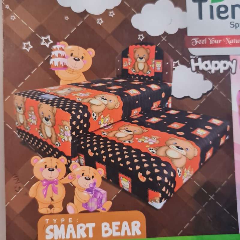 Jual Bed Dorong / Tempat Tidur Anak / Spring Bed Kids Smart Bear Tierra