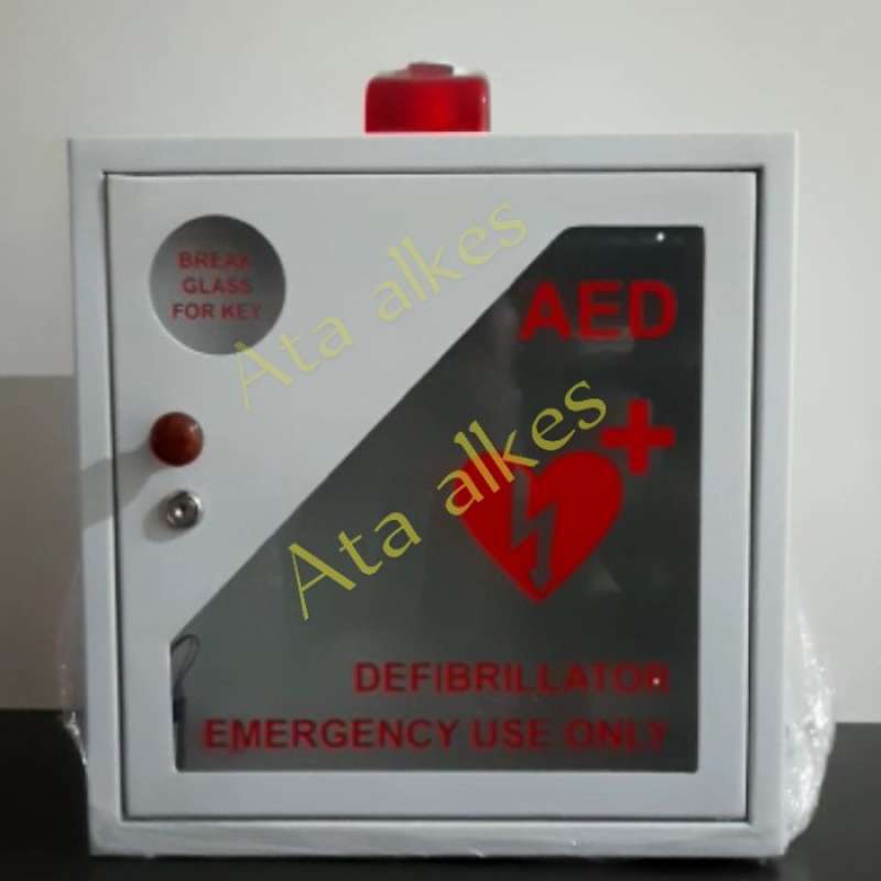 Promo Box AED Defibrilator With Alarm / Kotak Lemari AED Defibrilator