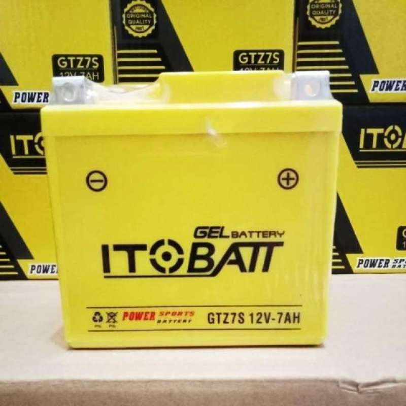Jual Aki Motor Honda Supra GTR 150, CBR 150 ITOBATT GTZ7S MF Aki Kering