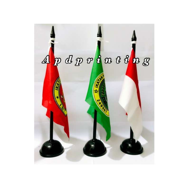 Promo Paket Hemat 3Pcs Bendera Meja Notaris Indonesia Merah Putih Dan